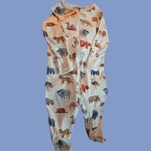 Wonder Nation Snug Fit Animal, 2 Way Zipper. Size 6-9 Mos